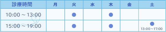 診療時間表