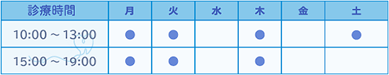 診療時間表